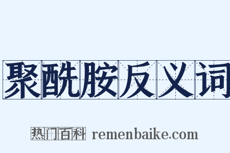 聚酰胺反义词是什么意思的图片